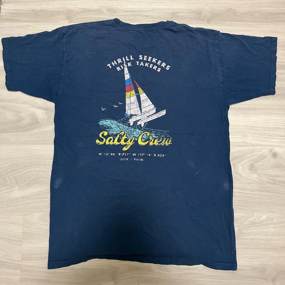 Salty Crew Blue Sailboat Graphic Tee
